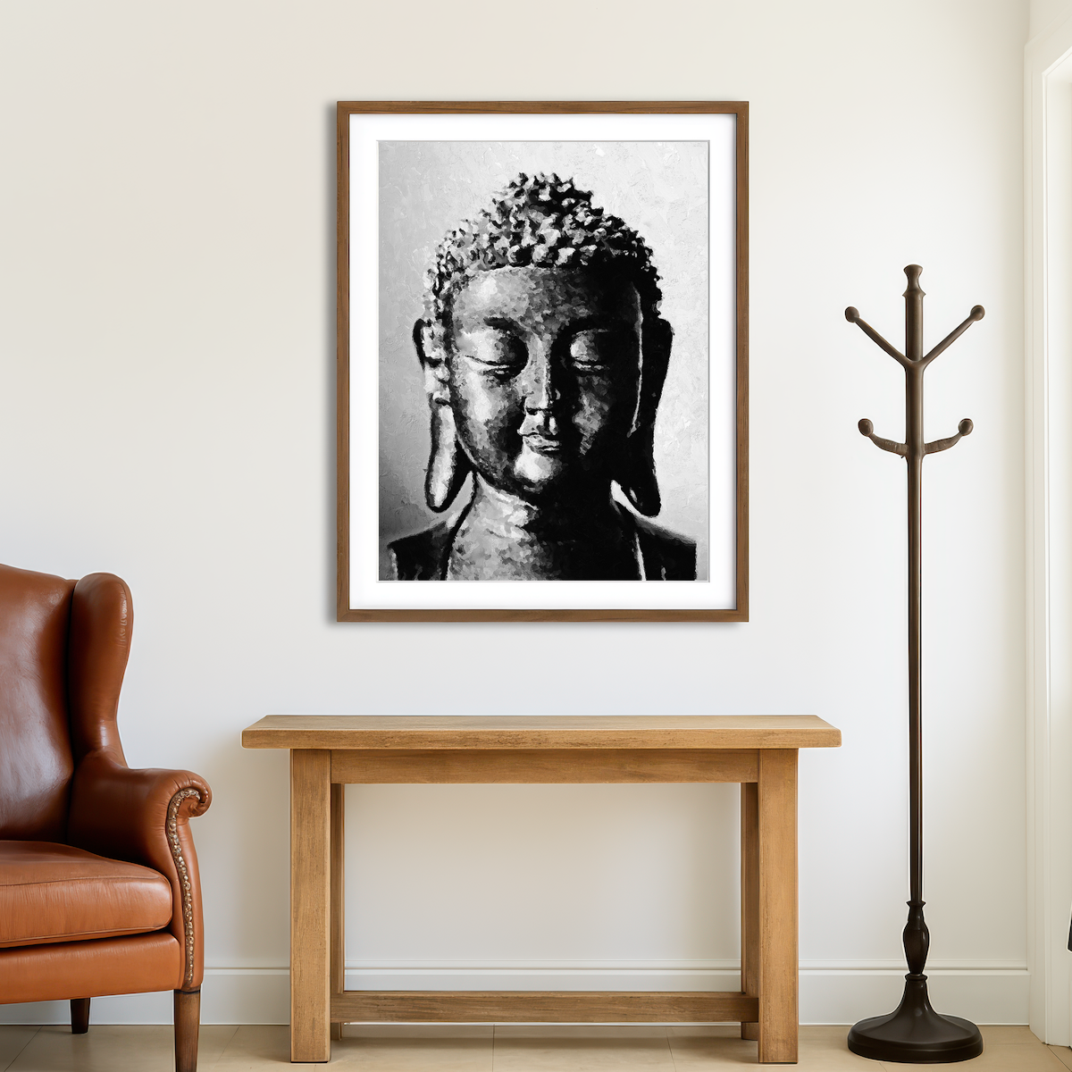 AUTO-MOCKUP ROOM | Buddha Wall Art