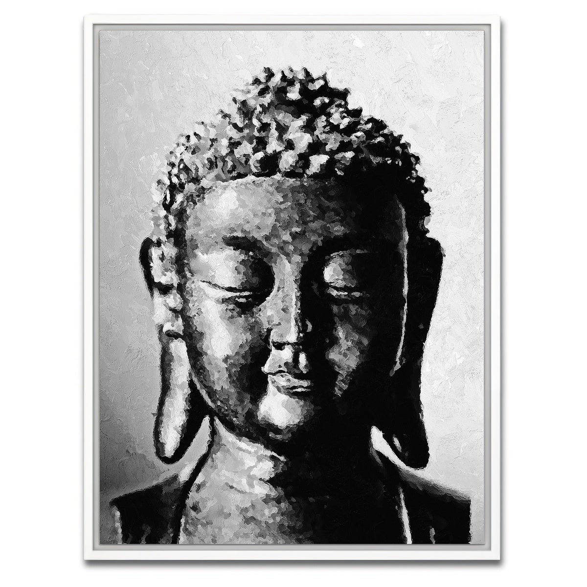 AUTO-MOCKUP WHITE | buddha | 1 Piece | White Framed Canvas | group=3x4
