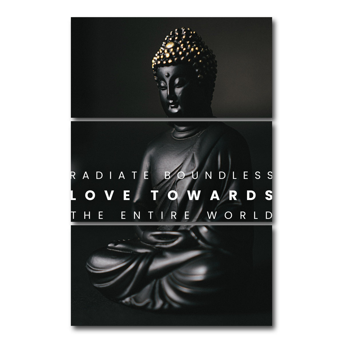 AUTO-MOCKUP WHITE | buddha design | 3 Piece | Gallery Wrap Canvas | group=12x24_stacked