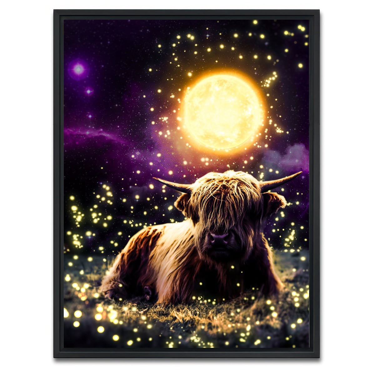 AUTO-MOCKUP WHITE | buey | 1 Piece | Black Framed Canvas | group=3x4