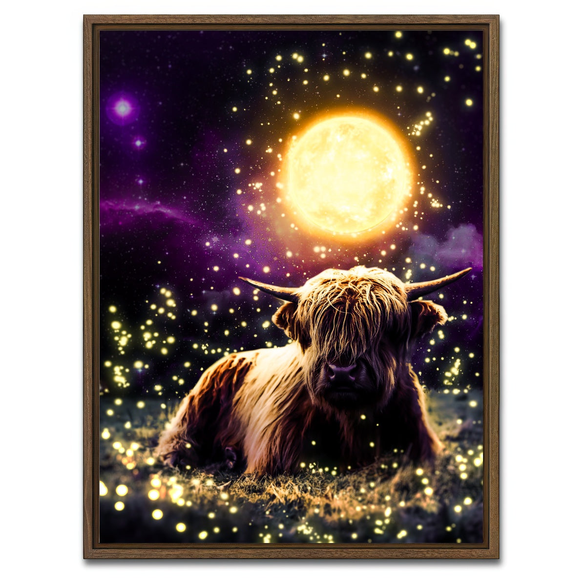 AUTO-MOCKUP WHITE | buey | 1 Piece | Walnut Framed Canvas | group=3x4