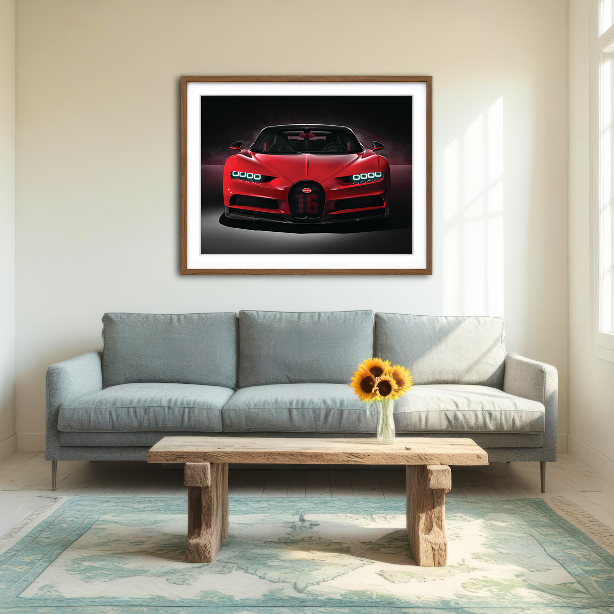 AUTO-MOCKUP ROOM | Bugatti Wall Art