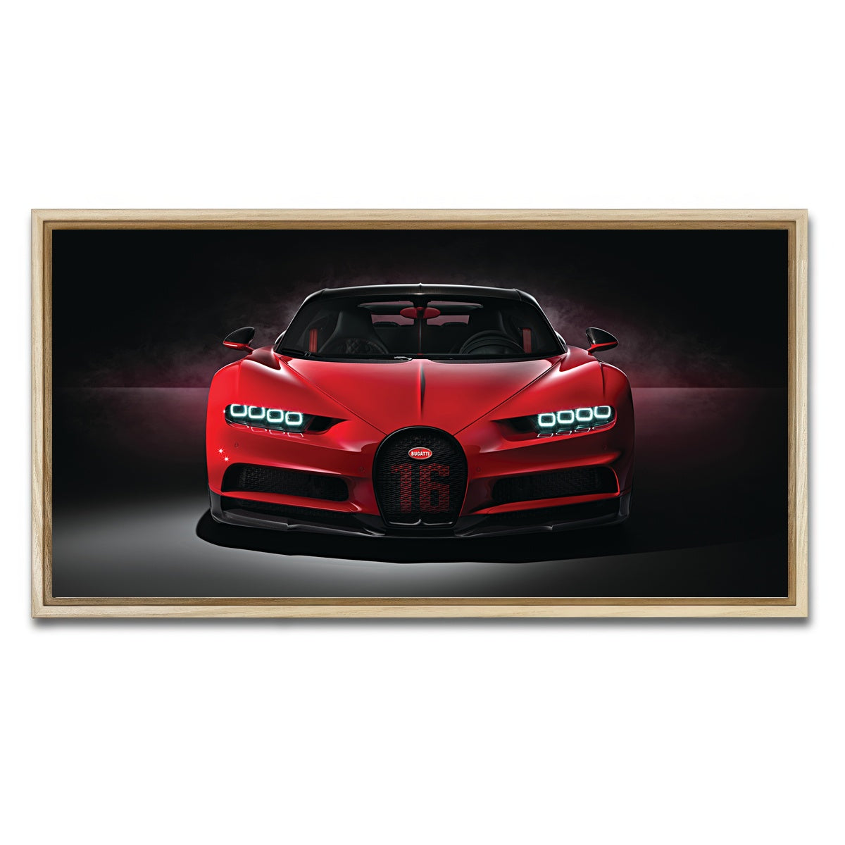 AUTO-MOCKUP WHITE | bugatti | 1 Piece | Natural Framed Canvas | group=2x1