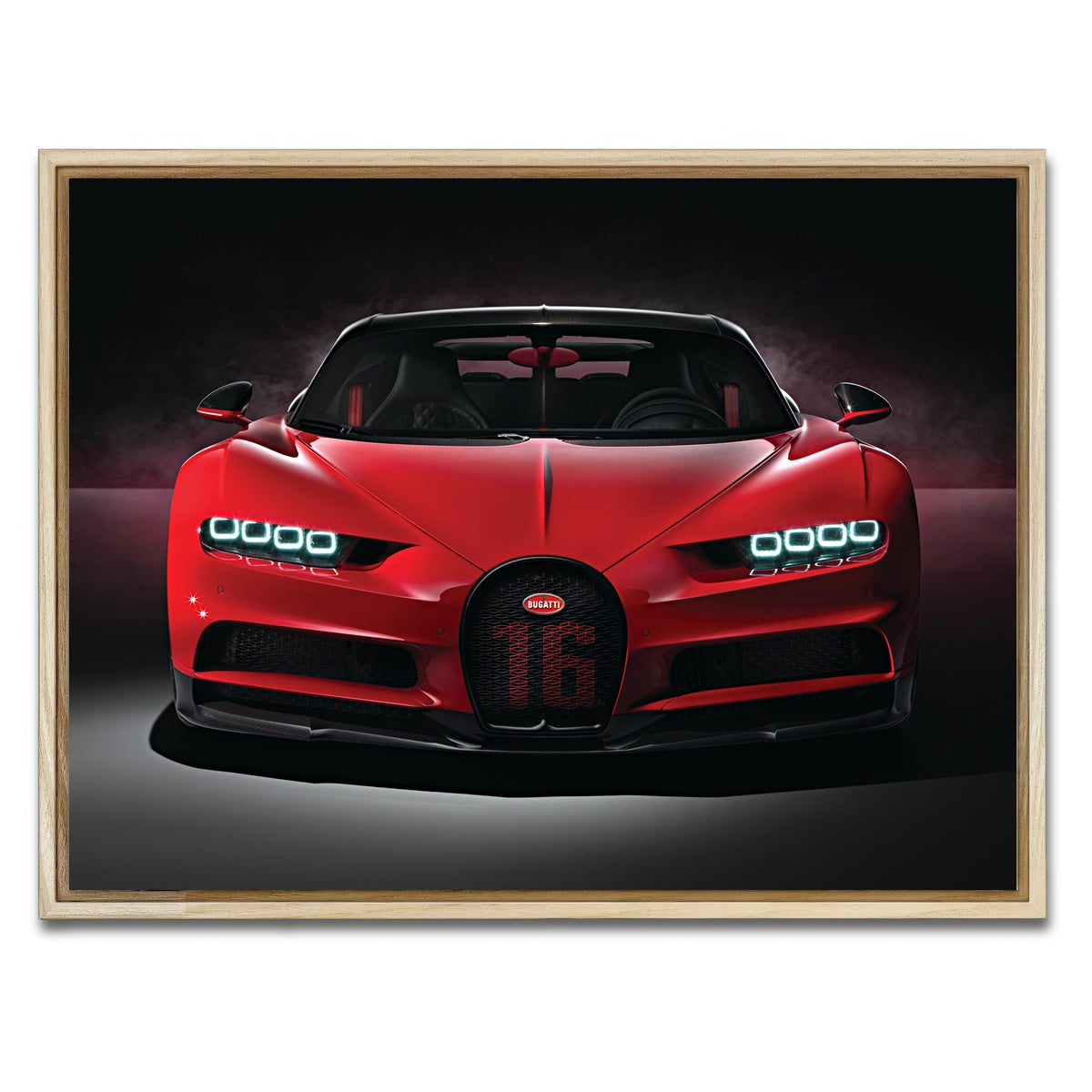 AUTO-MOCKUP WHITE | bugatti | 1 Piece | Natural Framed Canvas | group=4x3