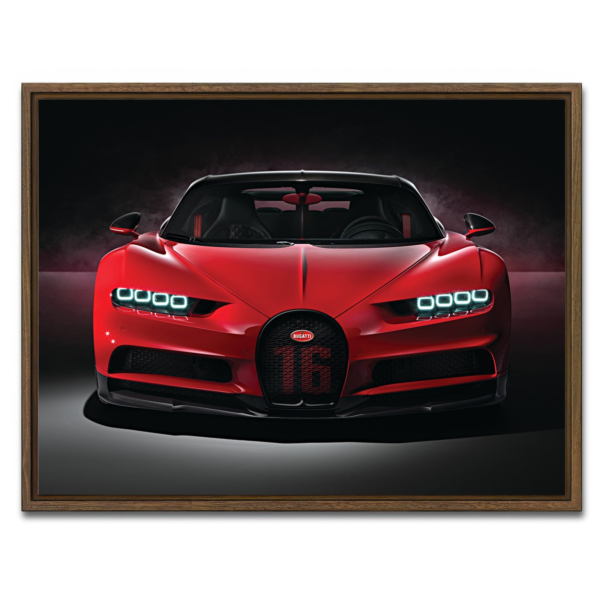 AUTO-MOCKUP WHITE | bugatti | 1 Piece | Walnut Framed Canvas | group=4x3
