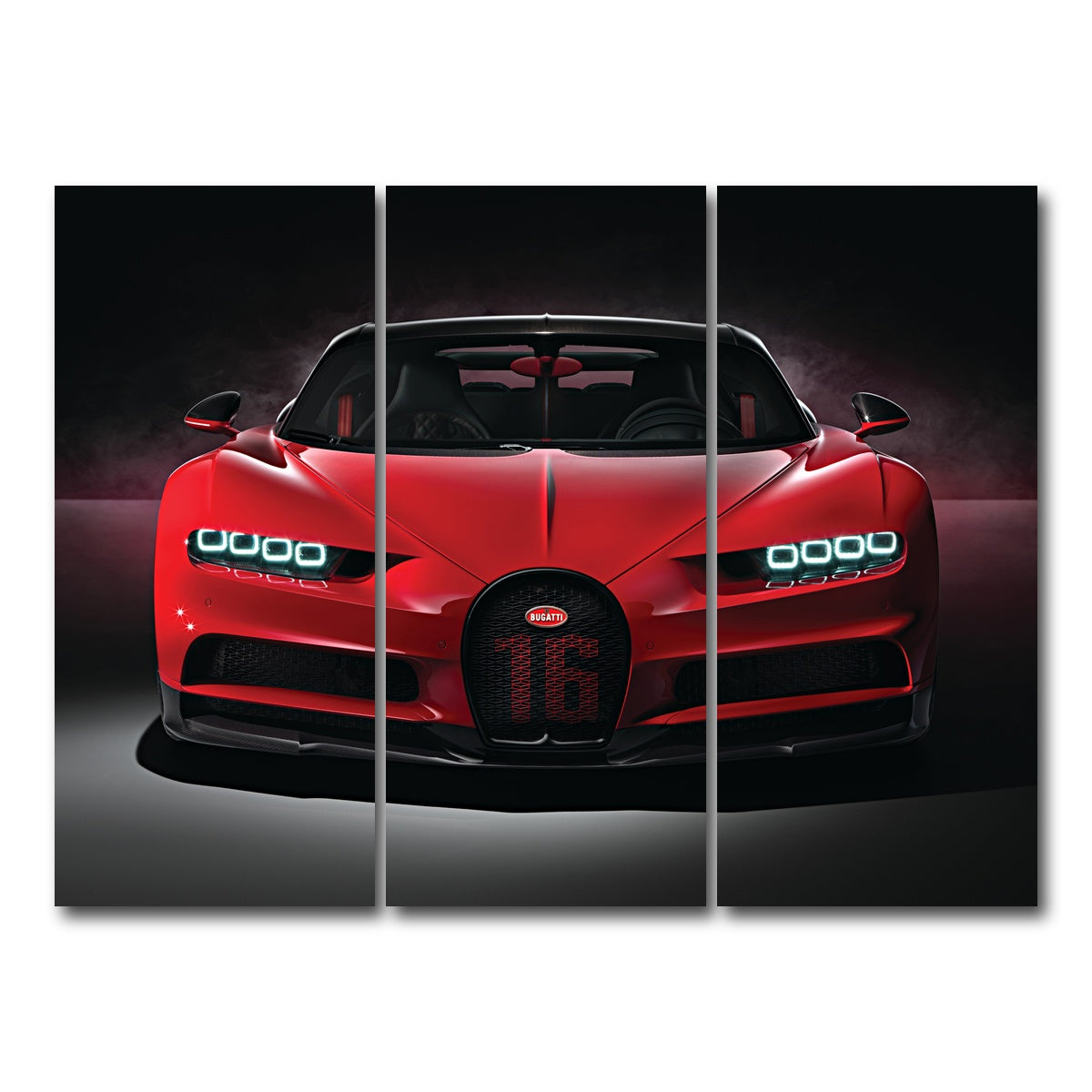 AUTO-MOCKUP WHITE | bugatti | 3 Piece | Gallery Wrap Canvas | group=8x18