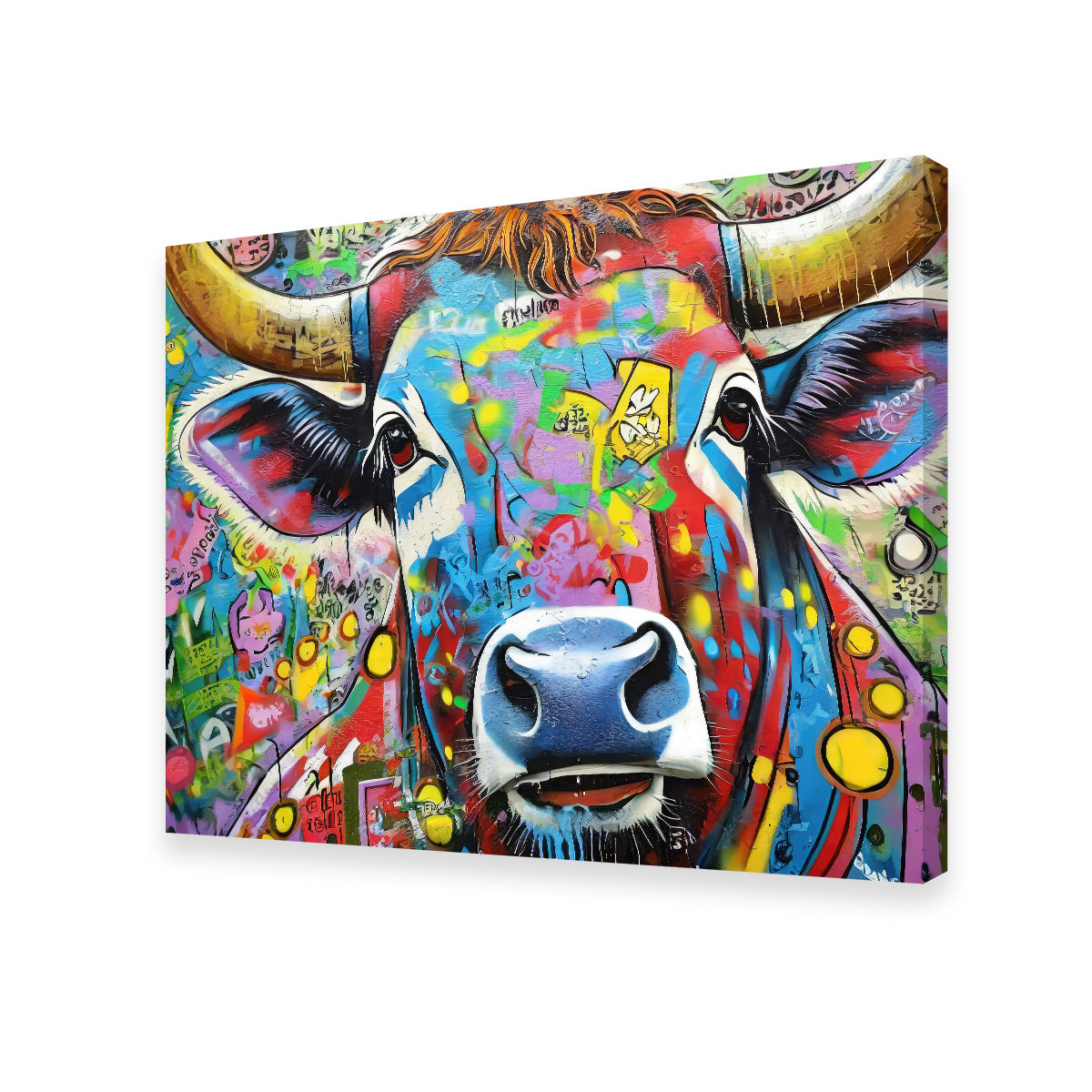 Bull Graffiti Wall Art