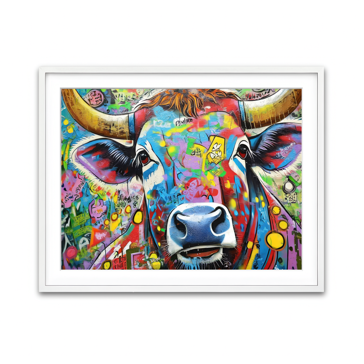 Framed Print 4x3 White