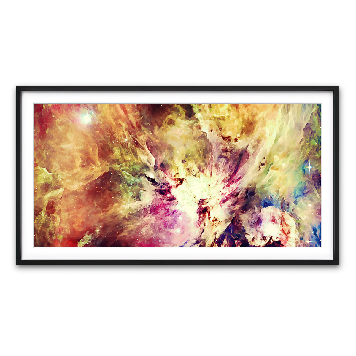 Framed Print 2x1 Black
