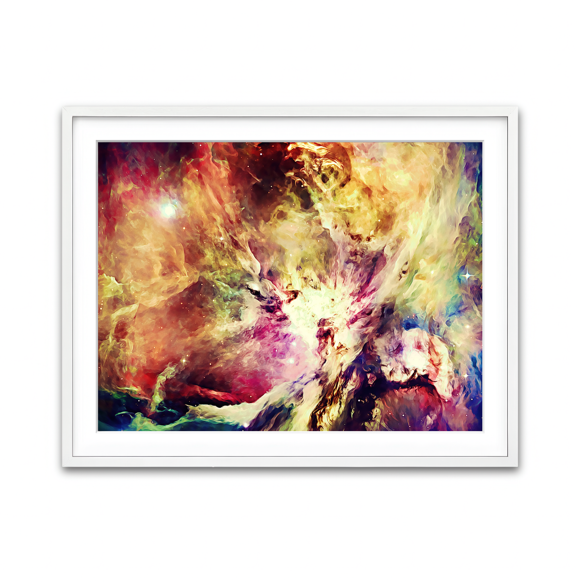 Framed Print 4x3 White