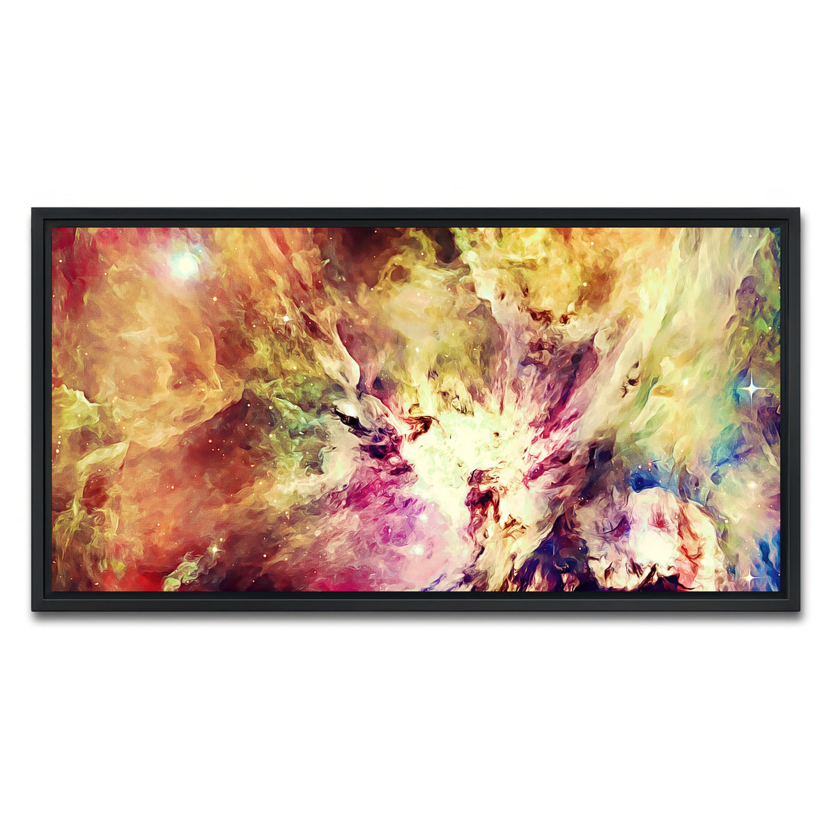 AUTO-MOCKUP WHITE | burning brightly | 1 Piece | Black Framed Canvas | group=2x1