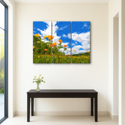 AUTO-MOCKUP ROOM | california poppies under the blue skies
