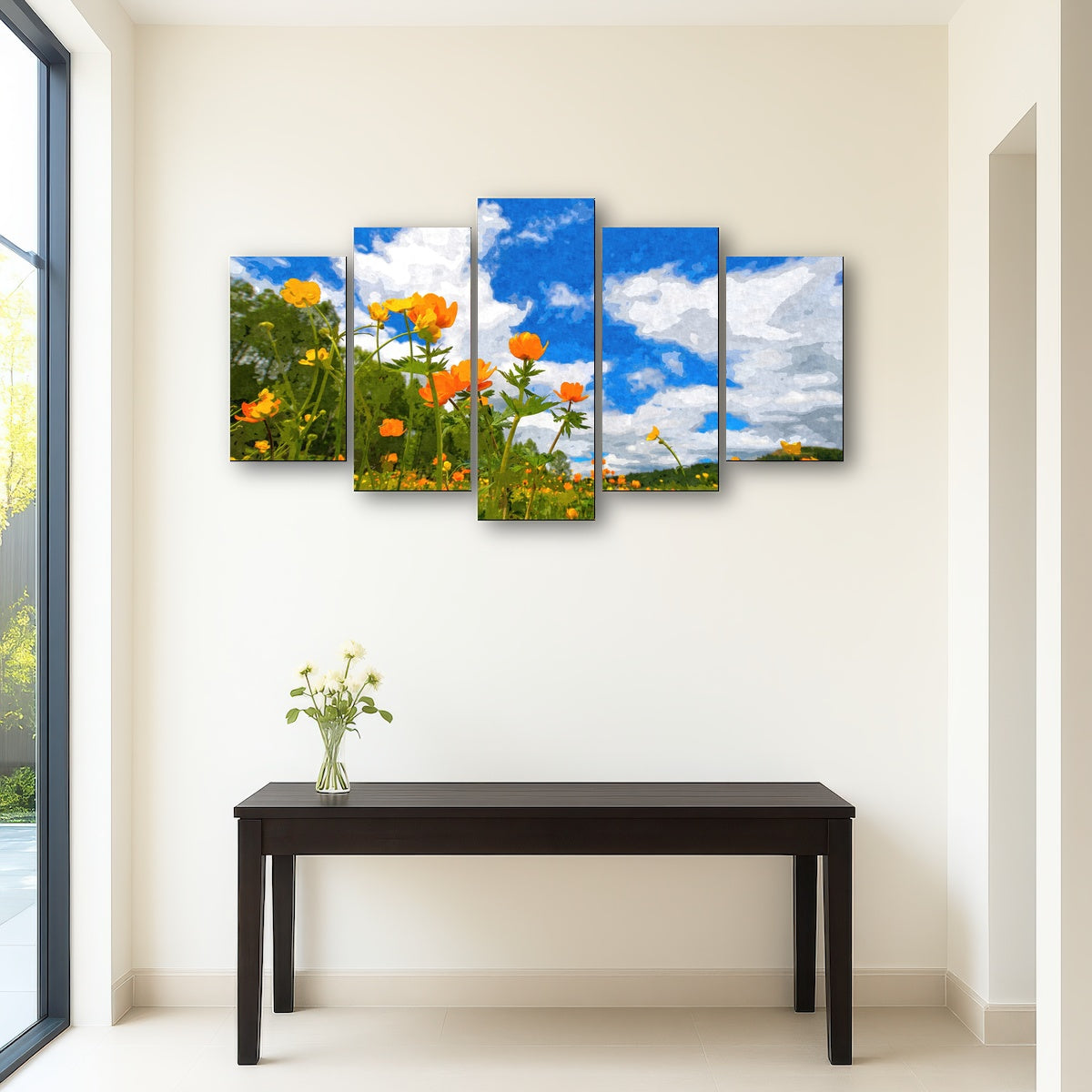 AUTO-MOCKUP ROOM | california poppies under the blue skies