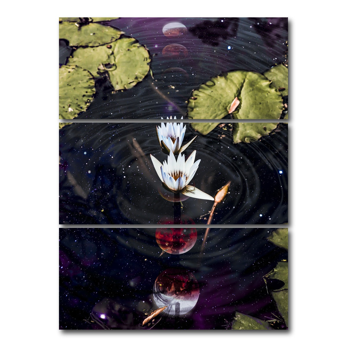 AUTO-MOCKUP WHITE | calm | 3 Piece | Gallery Wrap Canvas | group=8x18_stacked