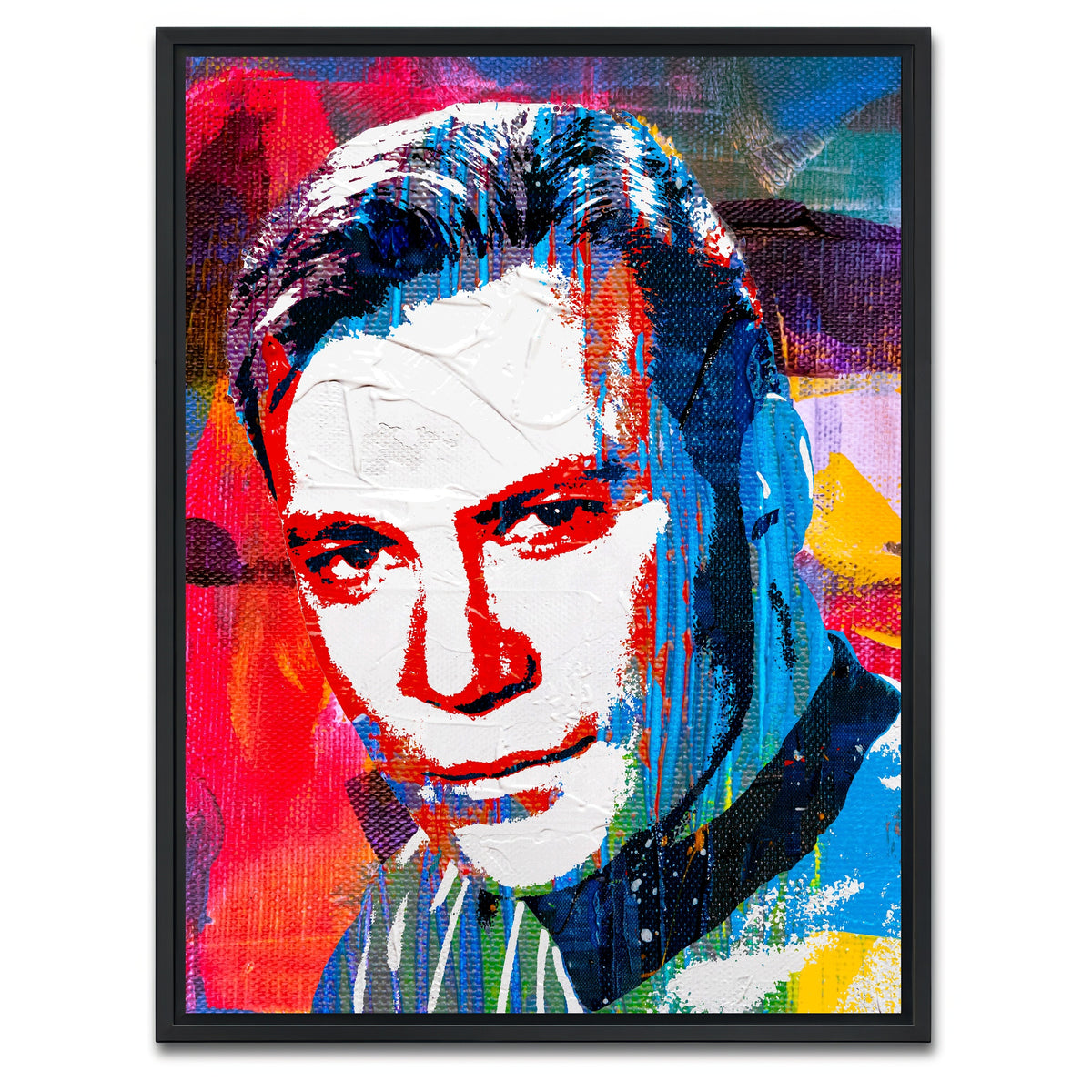 AUTO-MOCKUP WHITE | capt kirk | 1 Piece | Black Framed Canvas | group=3x4