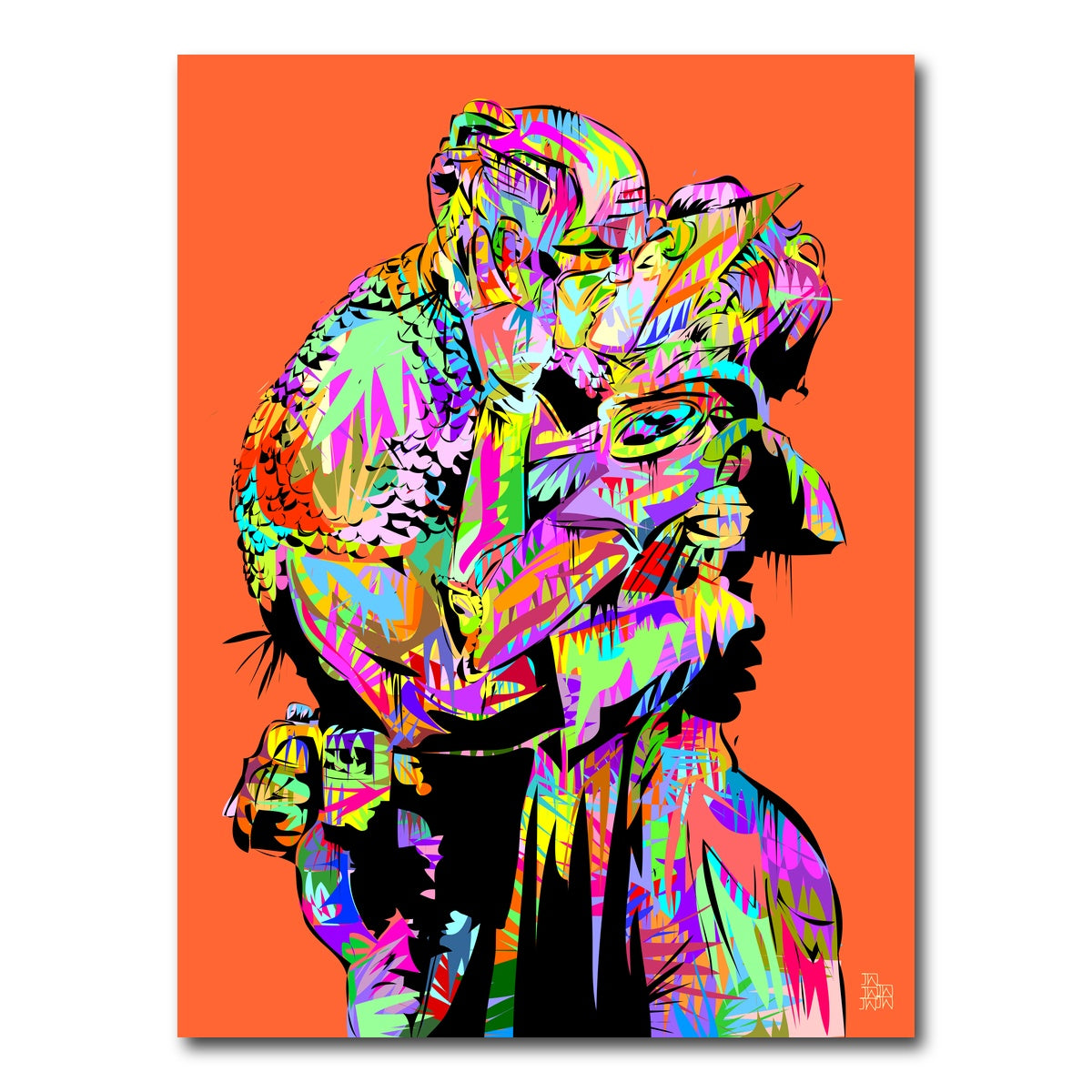 AUTO-MOCKUP WHITE | captain the kiss | 1 Piece | Gallery Wrap Canvas | group=3x4