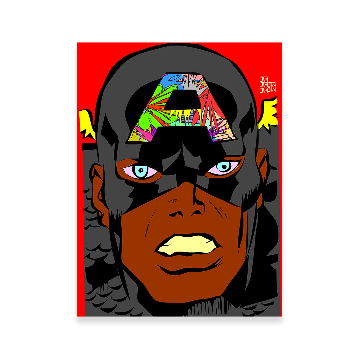 Captain America Animation Wall Art