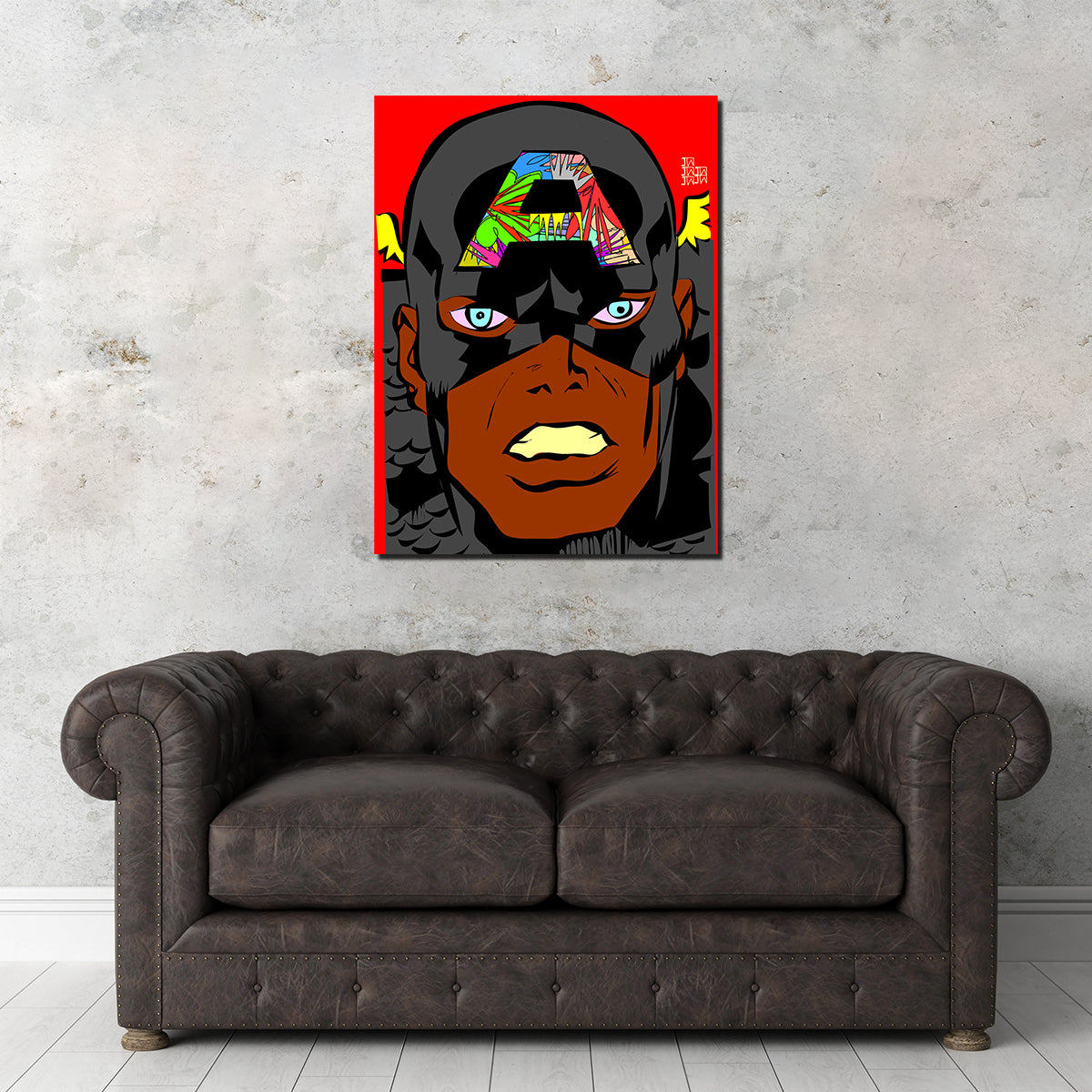 Captain America Animation Wall Art