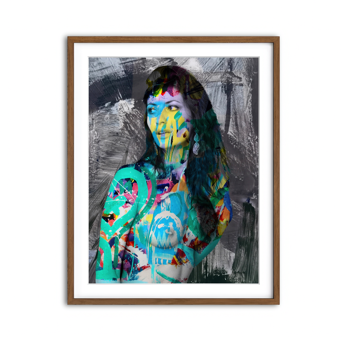 Framed Print 3x4 Walnut