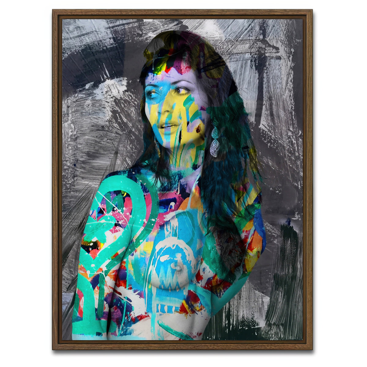 AUTO-MOCKUP WHITE | carnival | 1 Piece | Walnut Framed Canvas | group=3x4