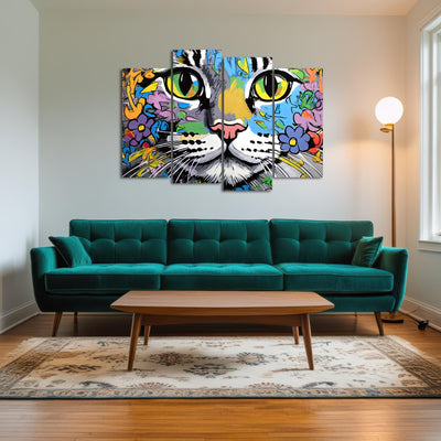 AUTO-MOCKUP ROOM | cat graffiti