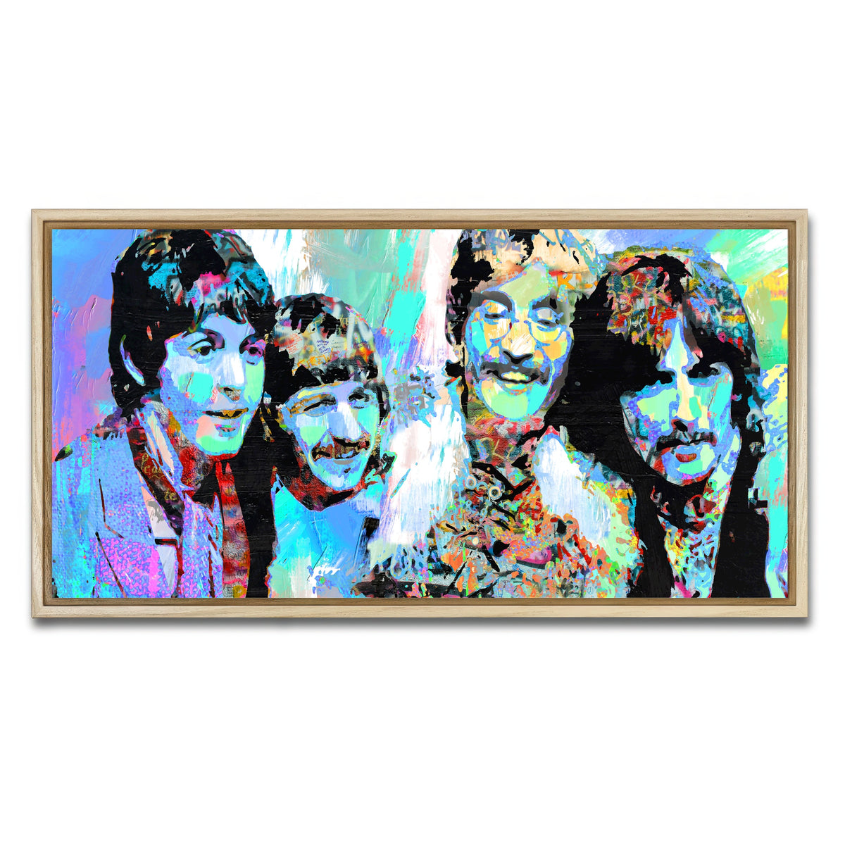 AUTO-MOCKUP WHITE | celebrate beatles | 1 Piece | Natural Framed Canvas | group=2x1
