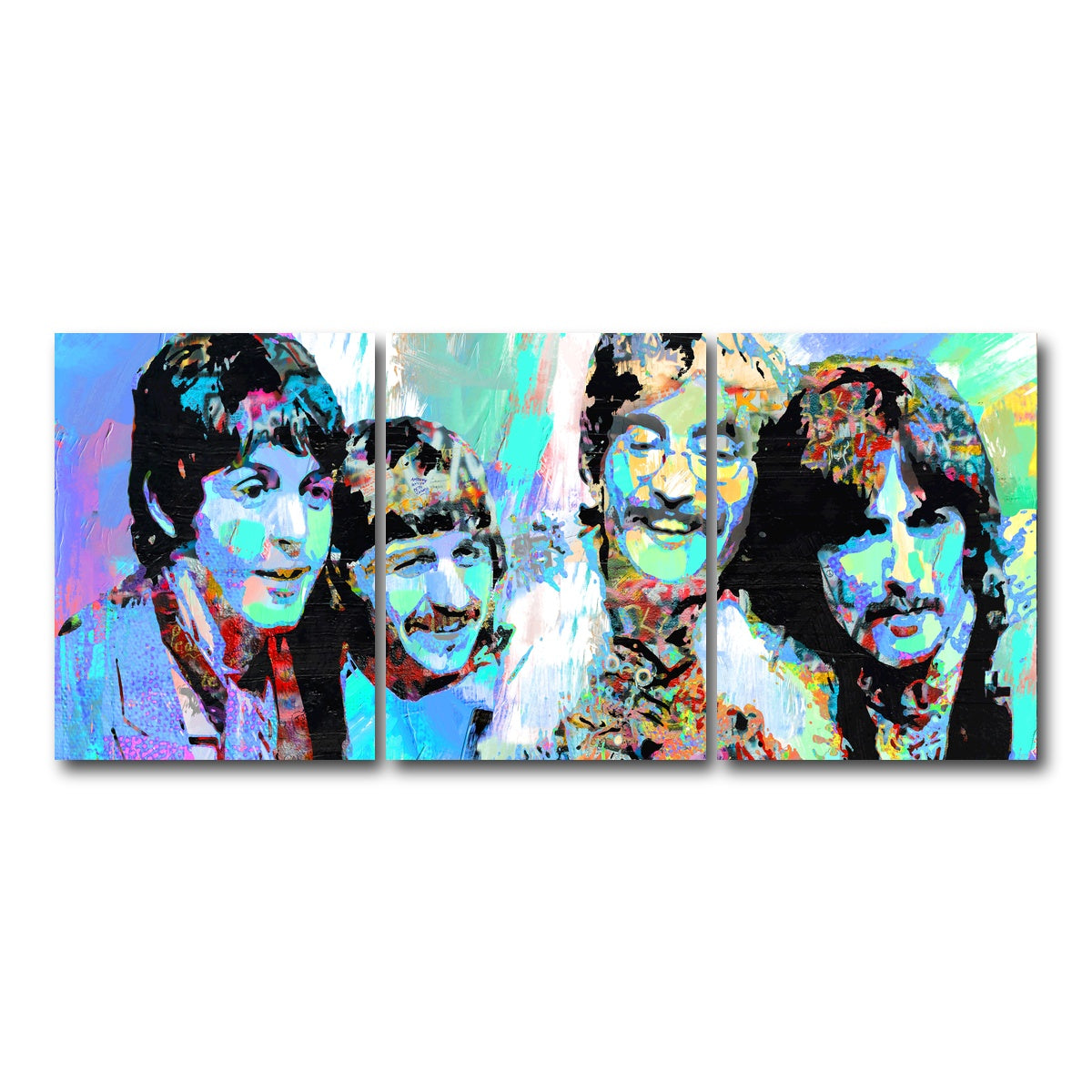 AUTO-MOCKUP WHITE | celebrate beatles | 3 Piece | Gallery Wrap Canvas | group=18x24
