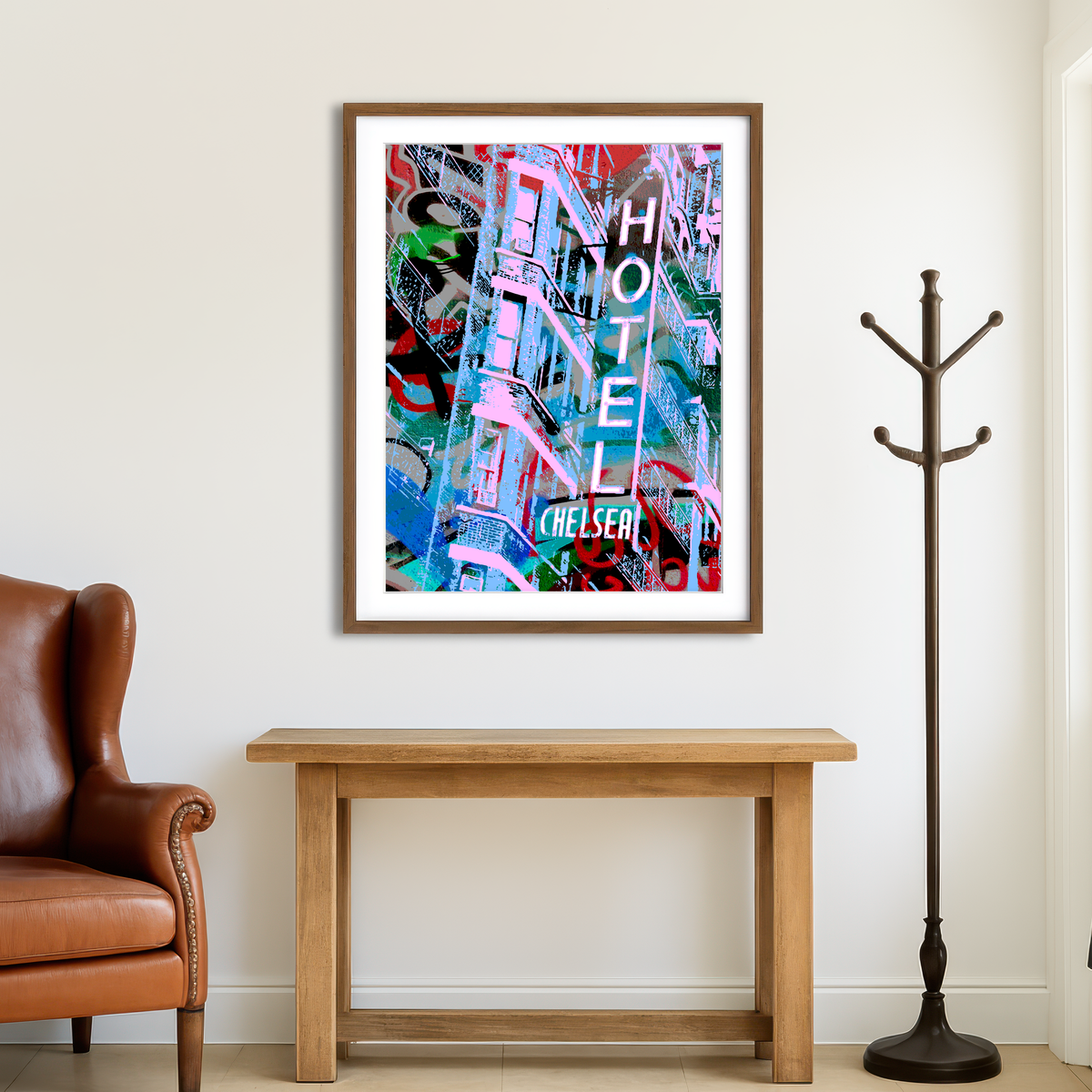 AUTO-MOCKUP ROOM | Chelsea Hotel Wall Art
