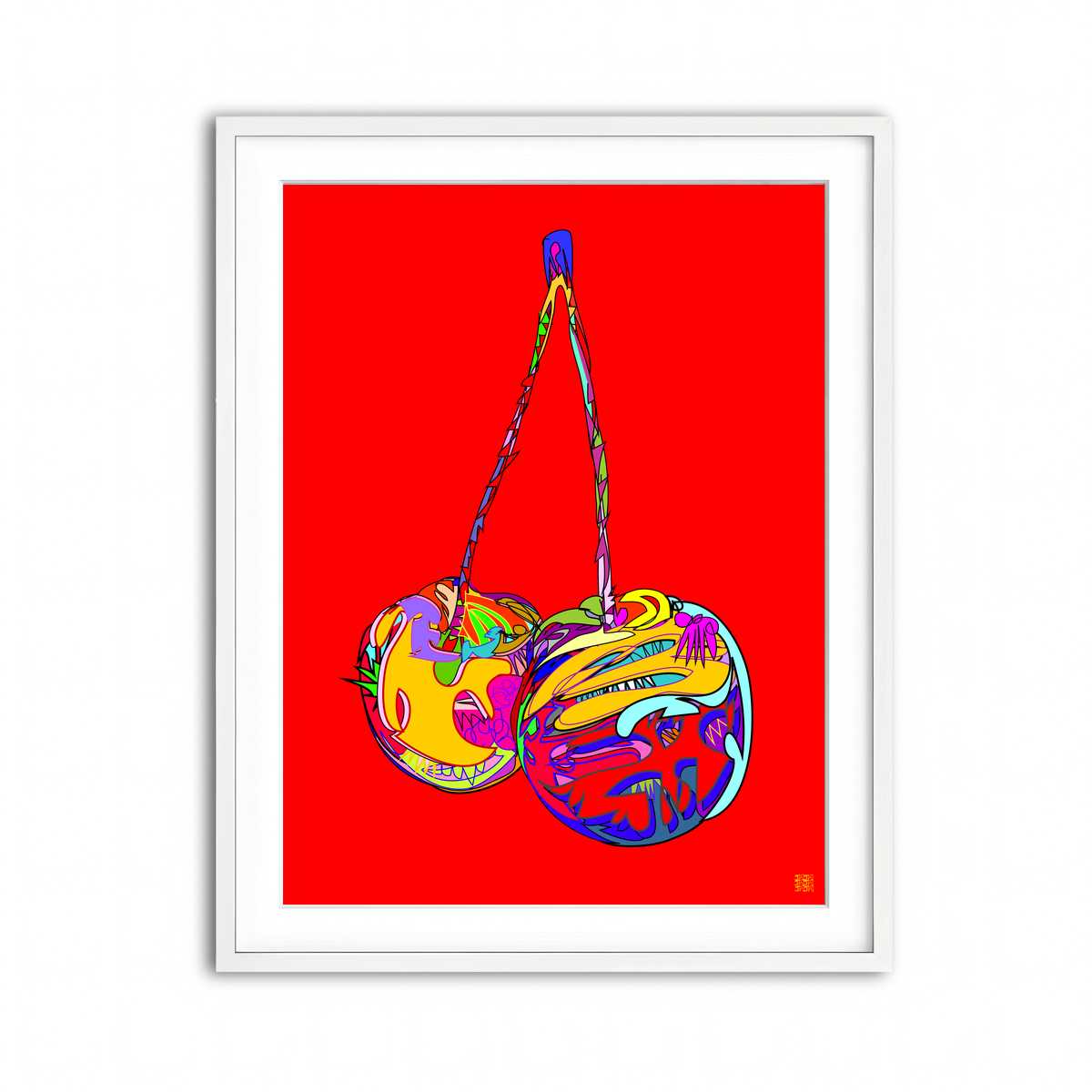Framed Print 3x4 White