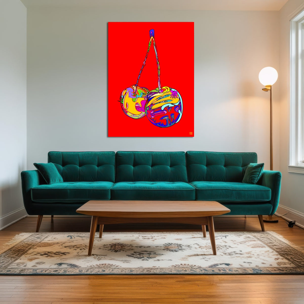 AUTO-MOCKUP ROOM | cherries red