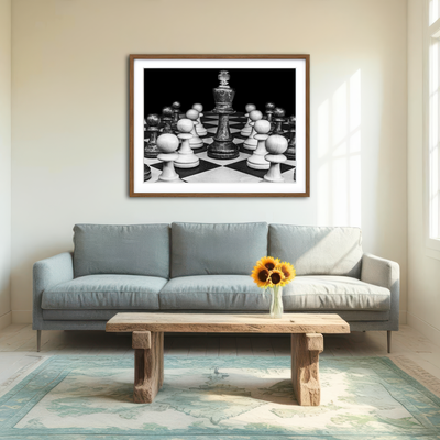 AUTO-MOCKUP ROOM | Chess Wall Art