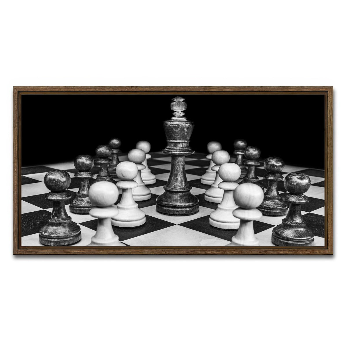 AUTO-MOCKUP WHITE | chess | 1 Piece | Walnut Framed Canvas | group=2x1