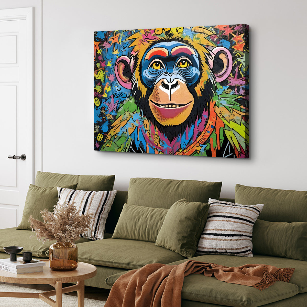 Chimp Graffiti Wall Art