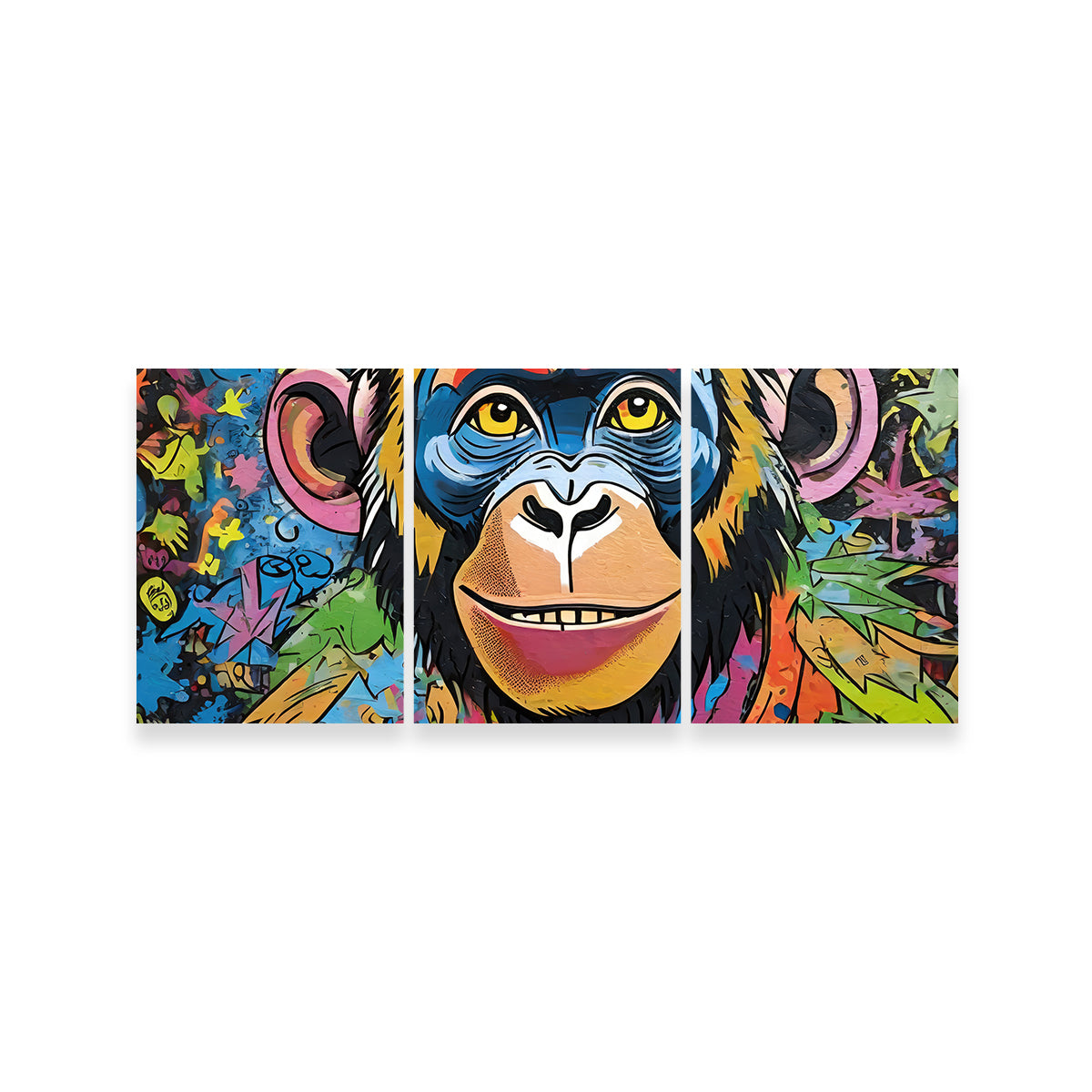 Chimp Graffiti Wall Art