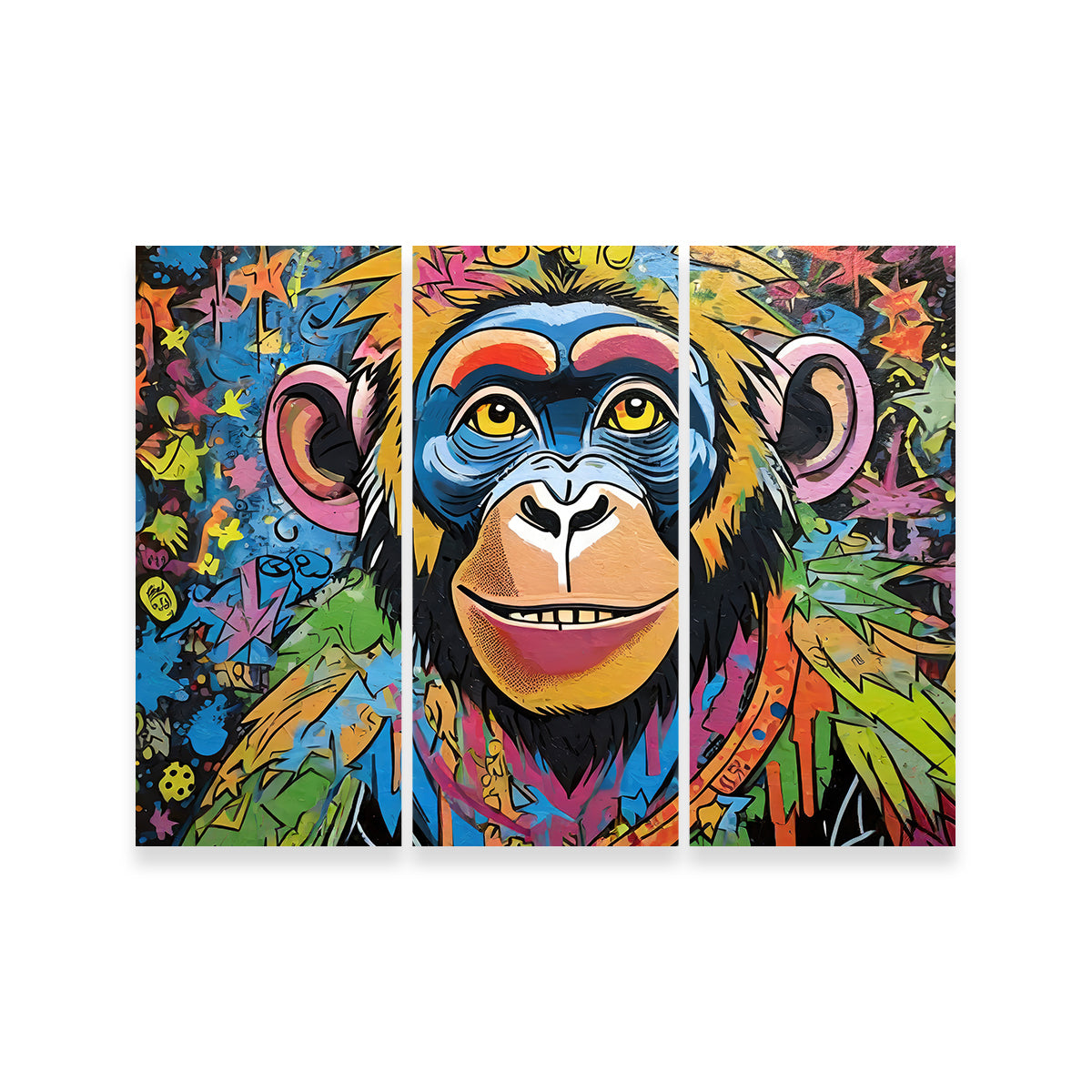 Chimp Graffiti Wall Art