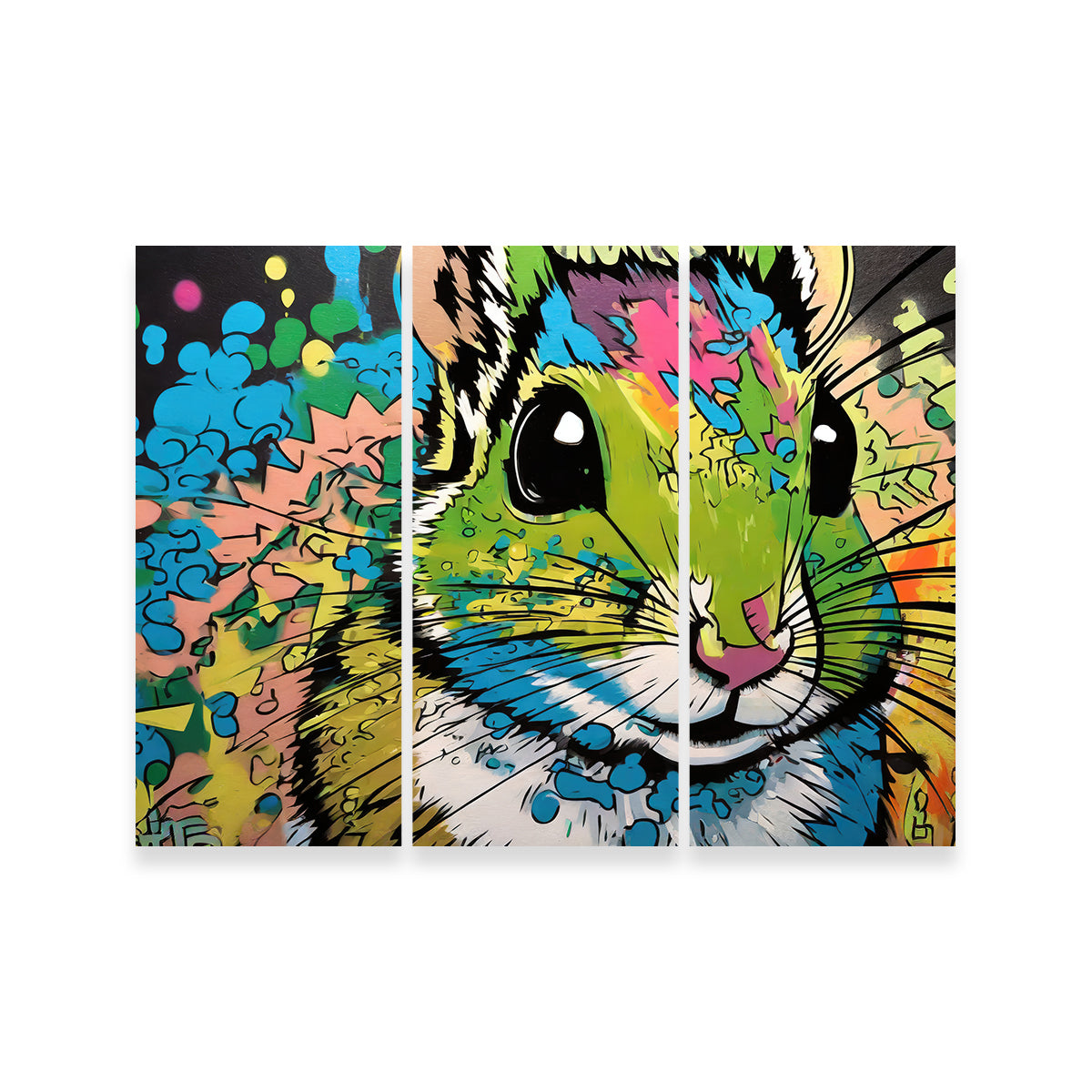 Chipmunk Graffiti Wall Art