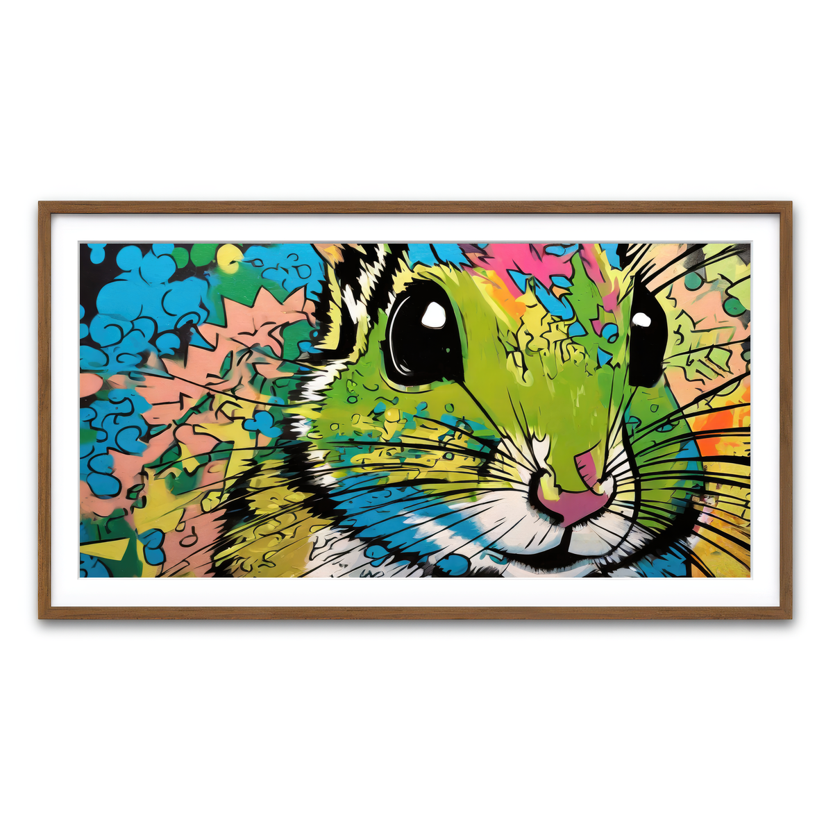 Framed Print 2x1 Walnut