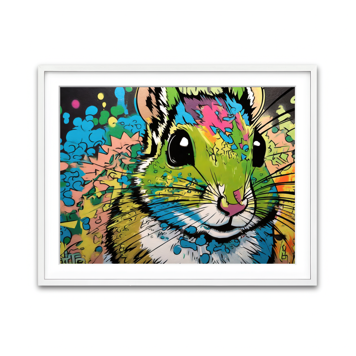 Framed Print 4x3 White