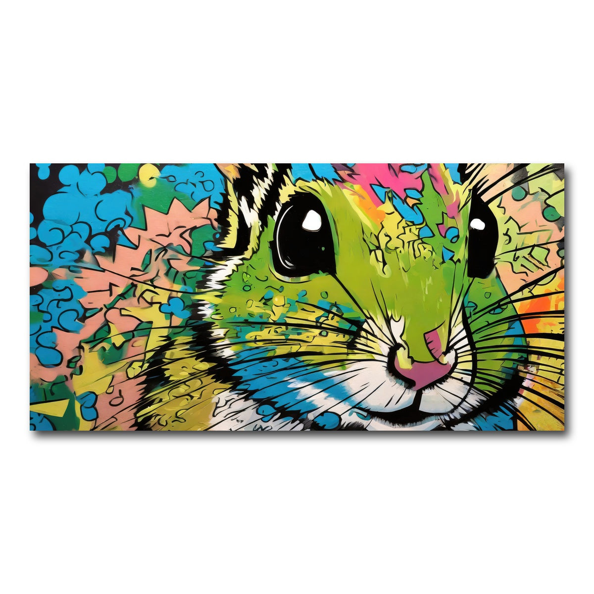AUTO-MOCKUP WHITE | chipmunk graffiti | 1 Piece | Gallery Wrap Canvas | group=2x1