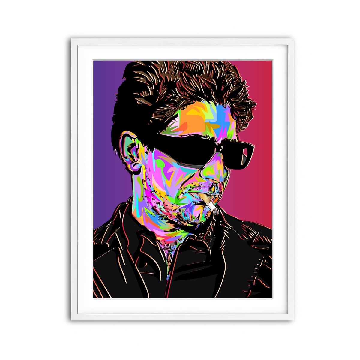 Framed Print 3x4 White