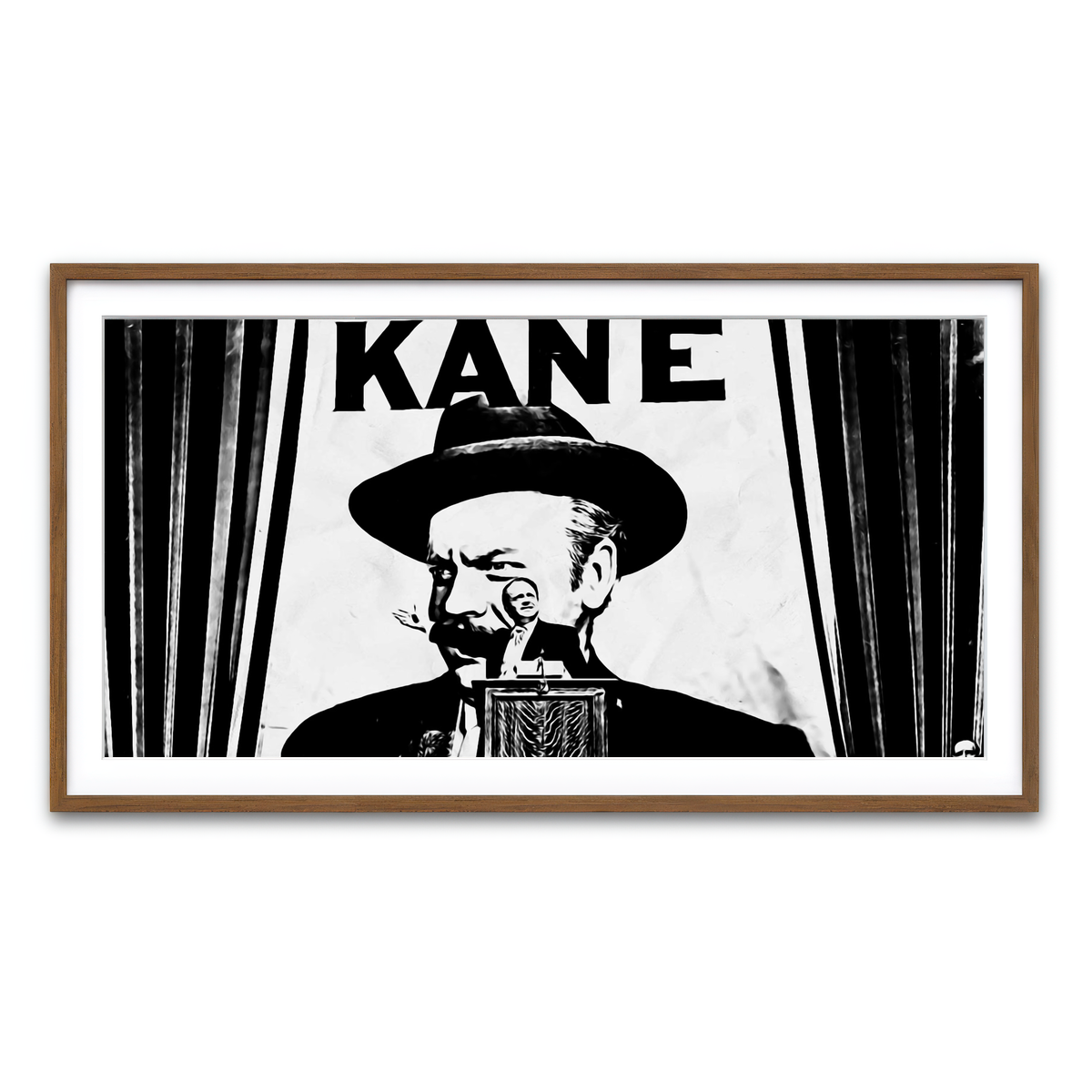 Framed Print 2x1 Walnut