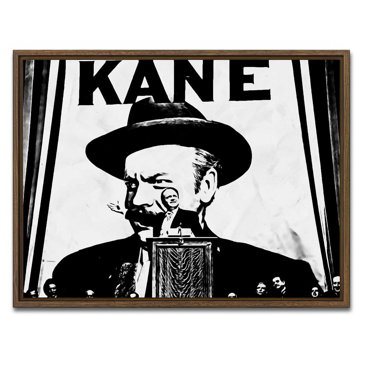 AUTO-MOCKUP WHITE | citizen kane | 1 Piece | Walnut Framed Canvas | group=4x3