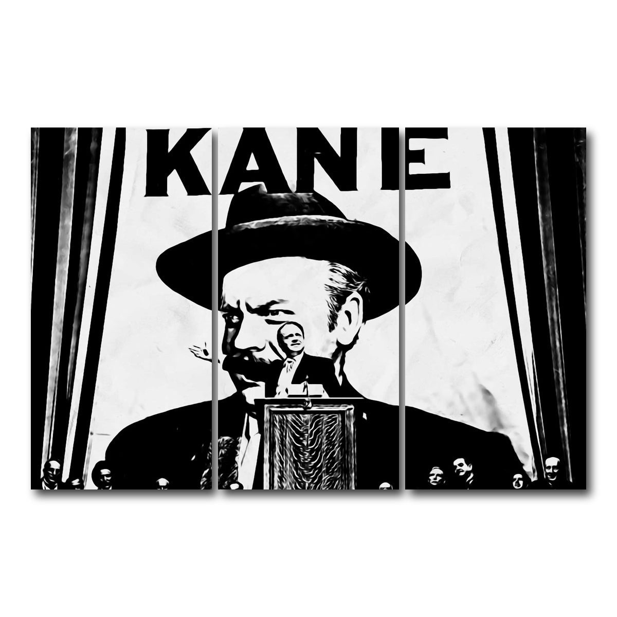 AUTO-MOCKUP WHITE | citizen kane | 3 Piece | Gallery Wrap Canvas | group=12x24