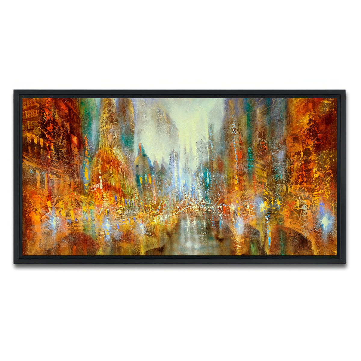 AUTO-MOCKUP WHITE | city of lights | 1 Piece | Black Framed Canvas | group=2x1