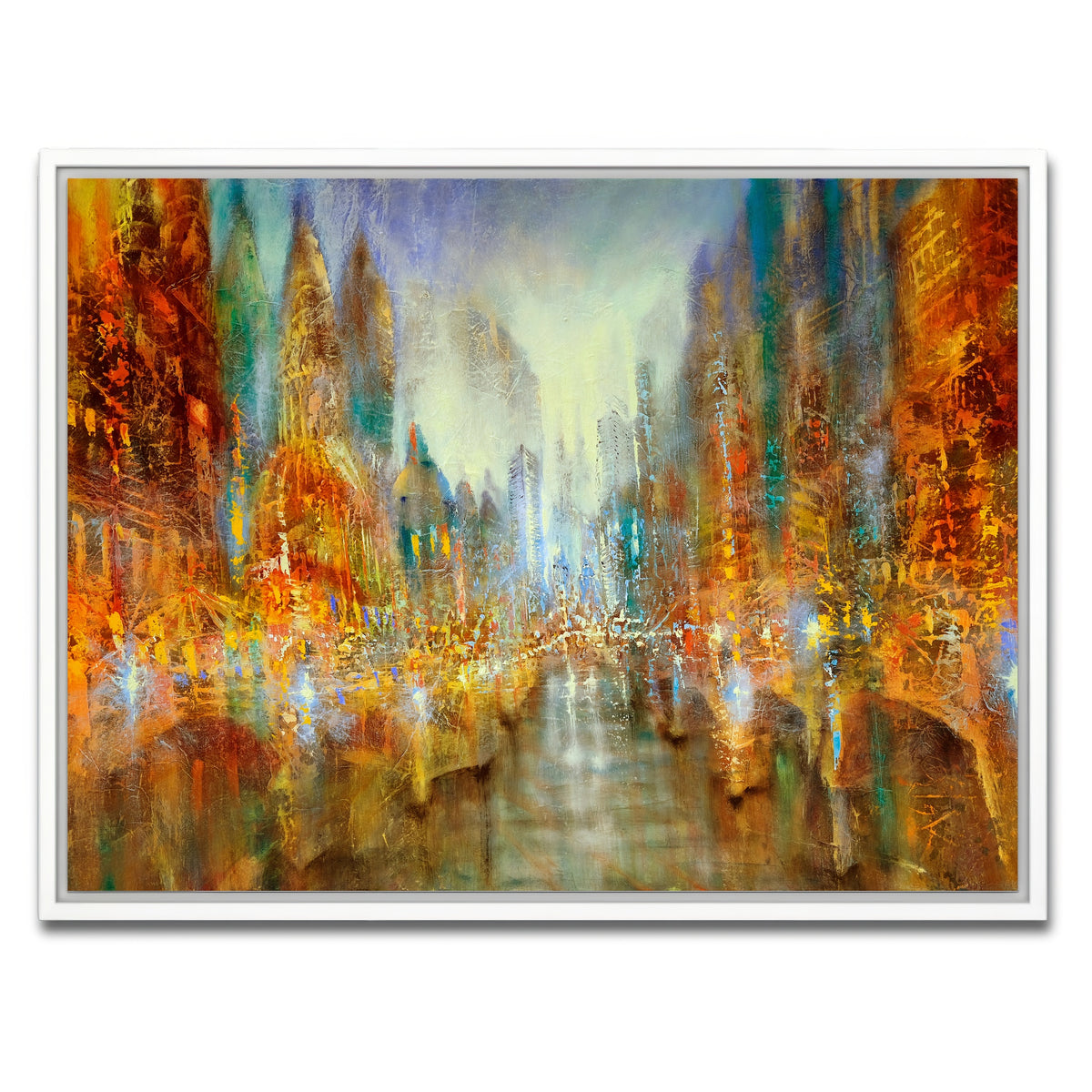 AUTO-MOCKUP WHITE | city of lights | 1 Piece | White Framed Canvas | group=4x3