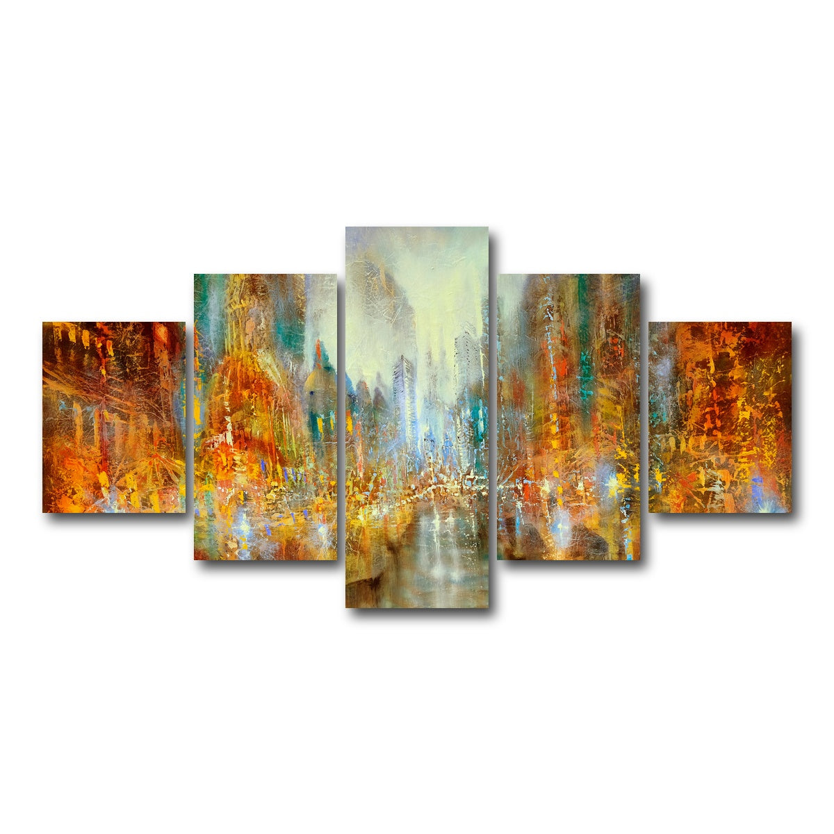 AUTO-MOCKUP WHITE | city of lights | 5 Piece | Gallery Wrap Canvas | group=5_short
