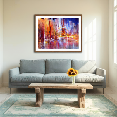 AUTO-MOCKUP ROOM | City Scape Wall Art