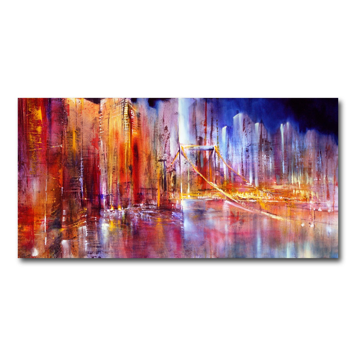 AUTO-MOCKUP WHITE | city scape | 1 Piece | Gallery Wrap Canvas | group=2x1
