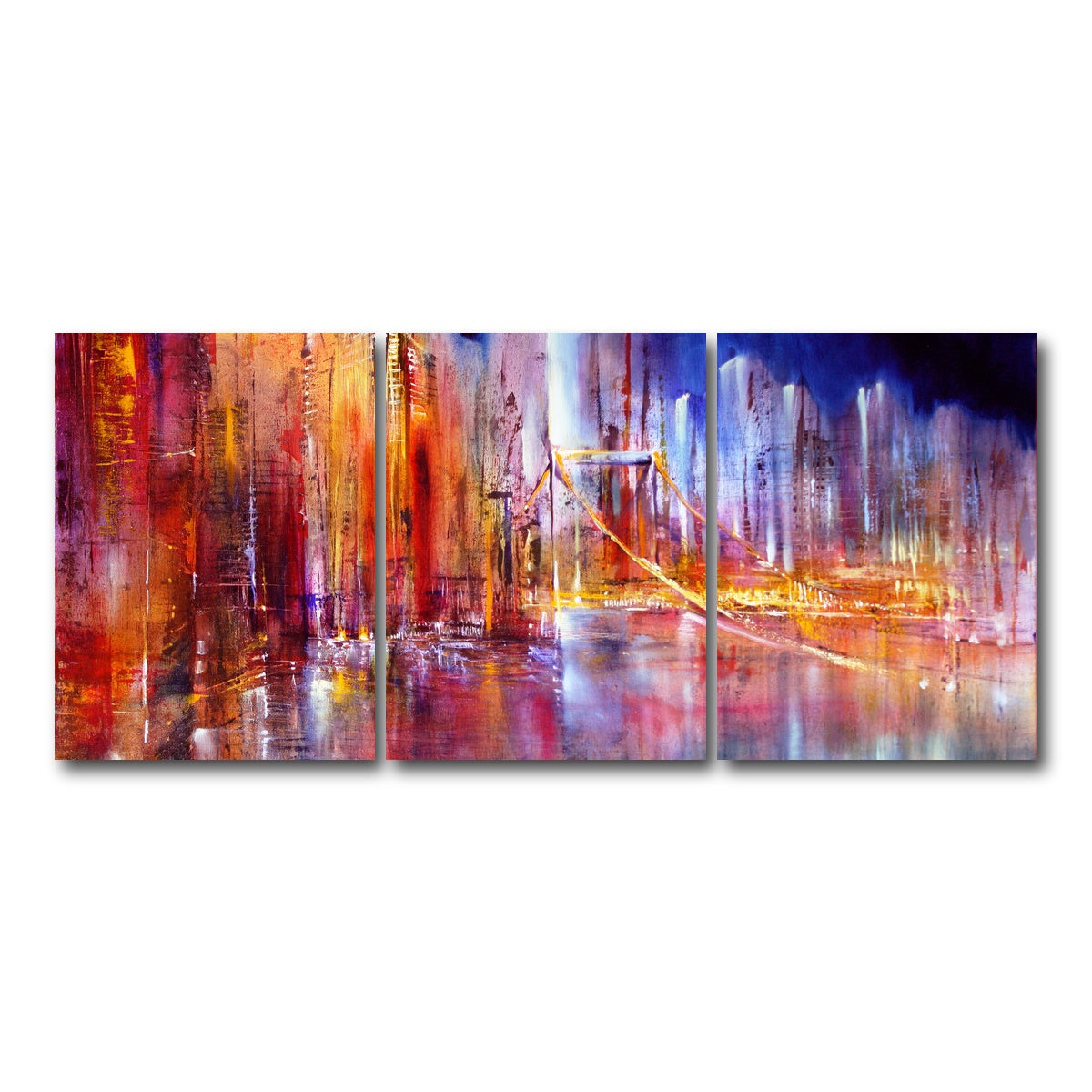 AUTO-MOCKUP WHITE | city scape | 3 Piece | Gallery Wrap Canvas | group=18x24