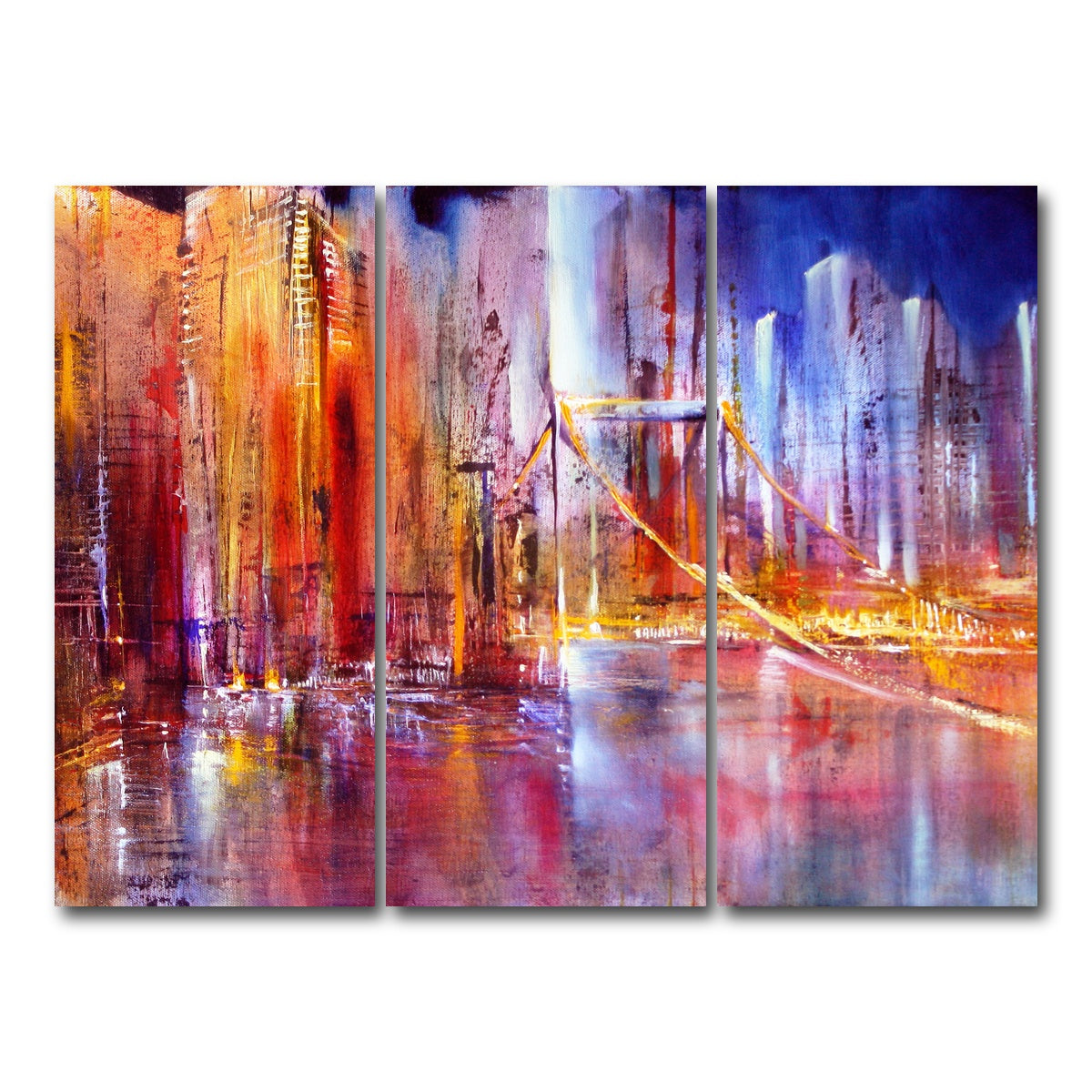 AUTO-MOCKUP WHITE | city scape | 3 Piece | Gallery Wrap Canvas | group=8x18